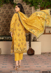 Masooma 3pc Digital Bana Doria Festive Emb Collection'25 D-06